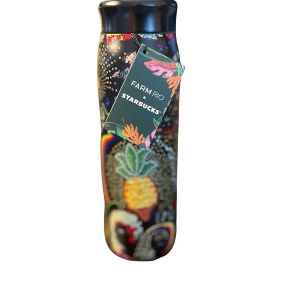 Starbucks x FARM Rio Collab Tropical Print Water Bottle, Gym, Limited Edition - Picture 1 of 3